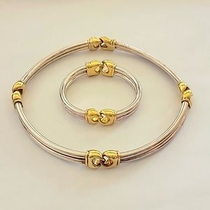 Vintage Uno Aerre Choker & Bracelet